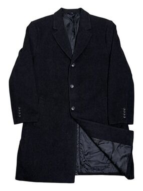Hickey Freeman Cashmere Blend PeaCoat Luxury Winter Business Casual Mens 2XL 48R